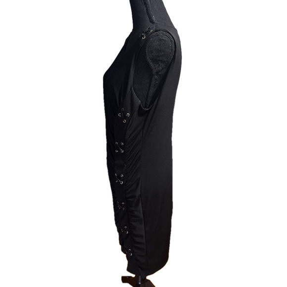 Thalia Sodi Solid Black Sheath Dress – Women’s Medium - Picture 5 of 9